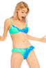 Tie-Dye Ruffled Bikini Set