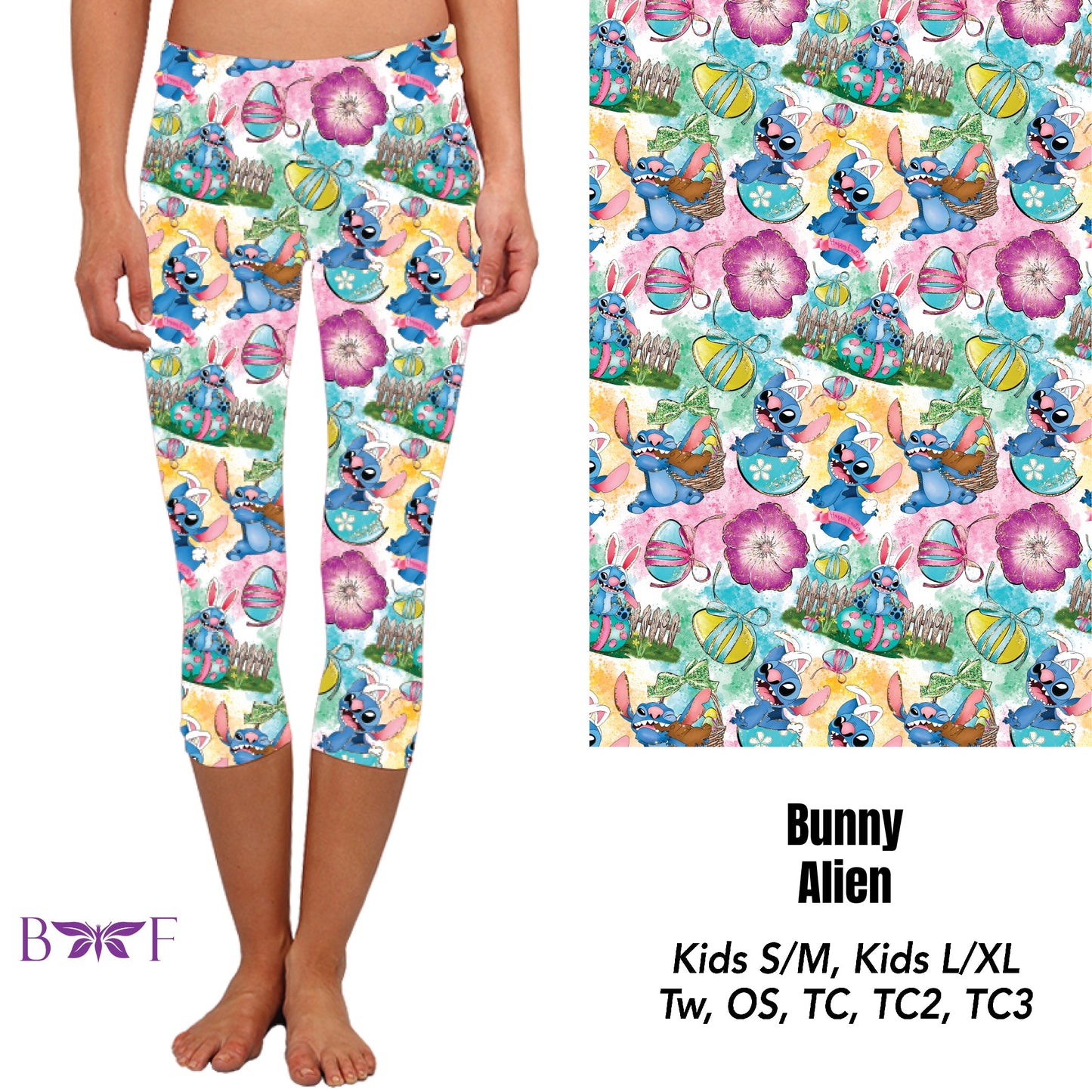 Bunny Alien Capris with pockets