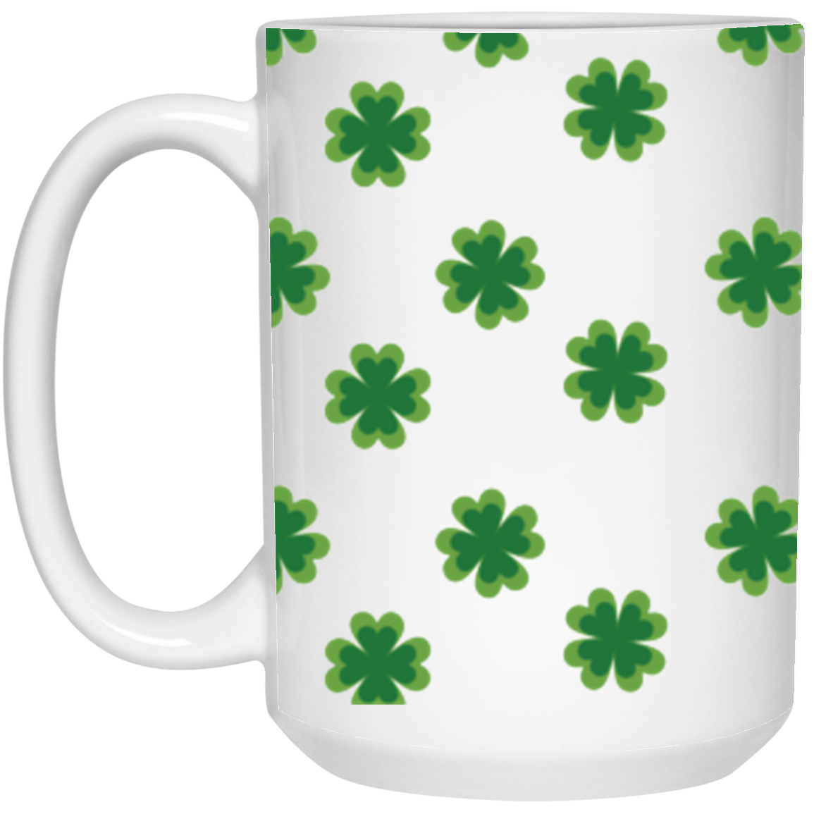 Clover 15 oz. White Mug