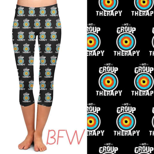 "Group" Therapy leggings and capris with pockets