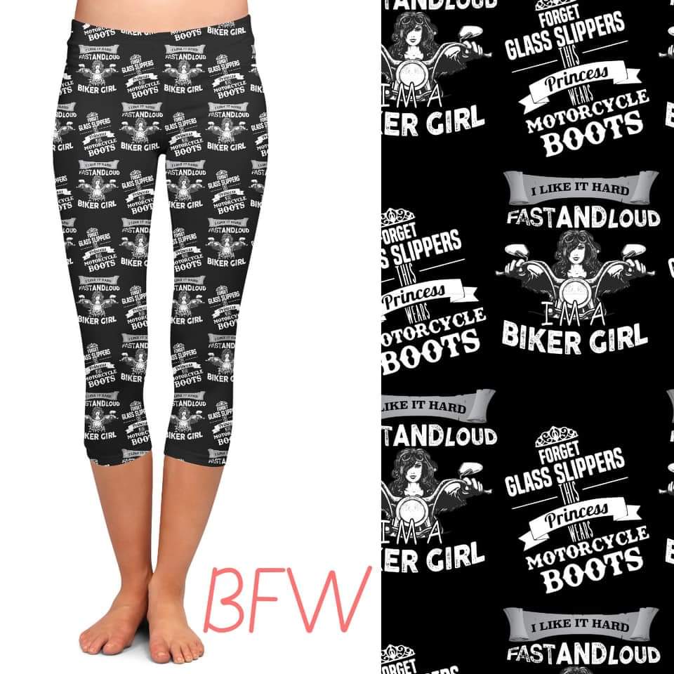 Biker Girl leggings and capris with pockets