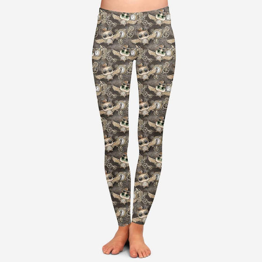 Steampunk Owl leggings and capri no pockets