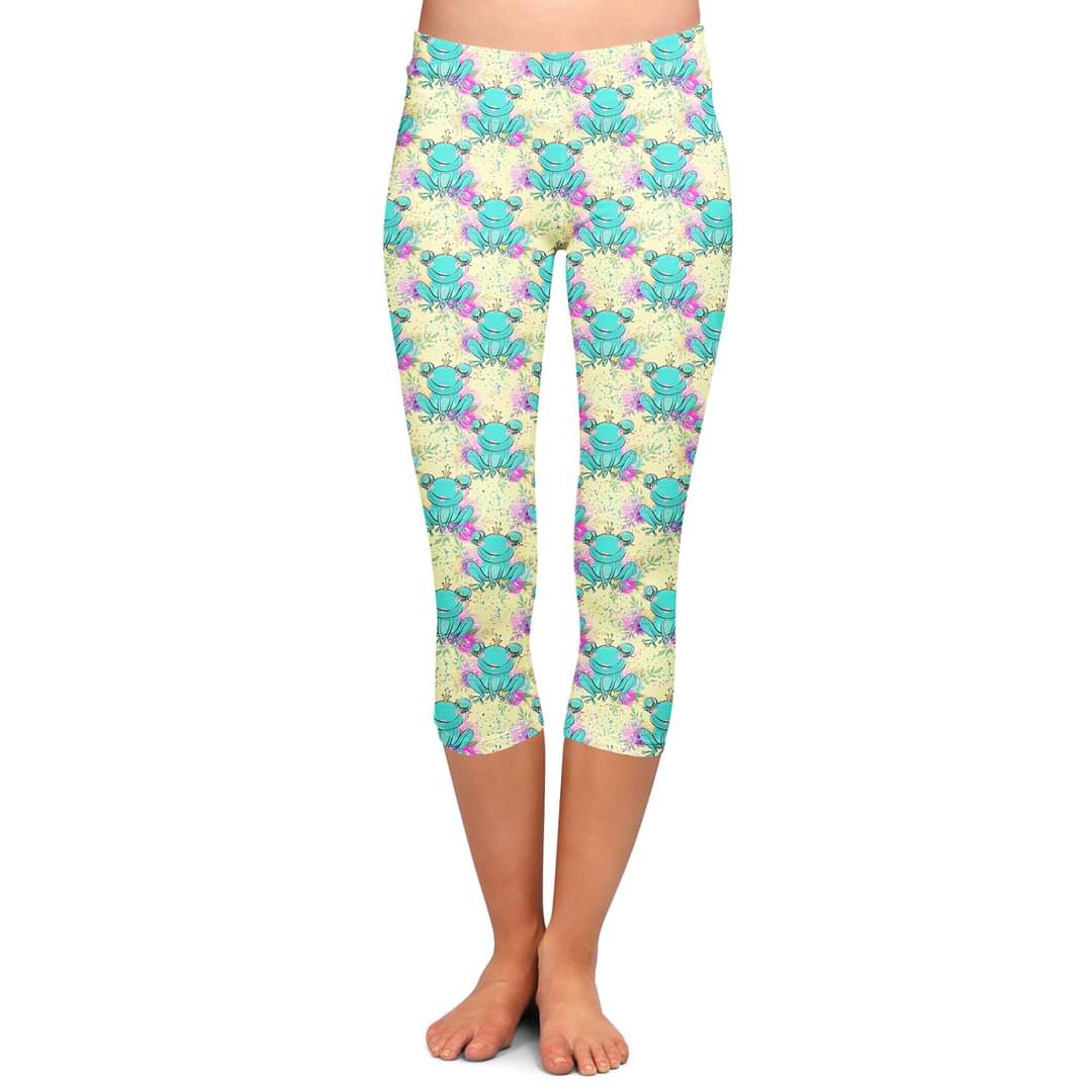 Spring Frog leggings and capri no pockets