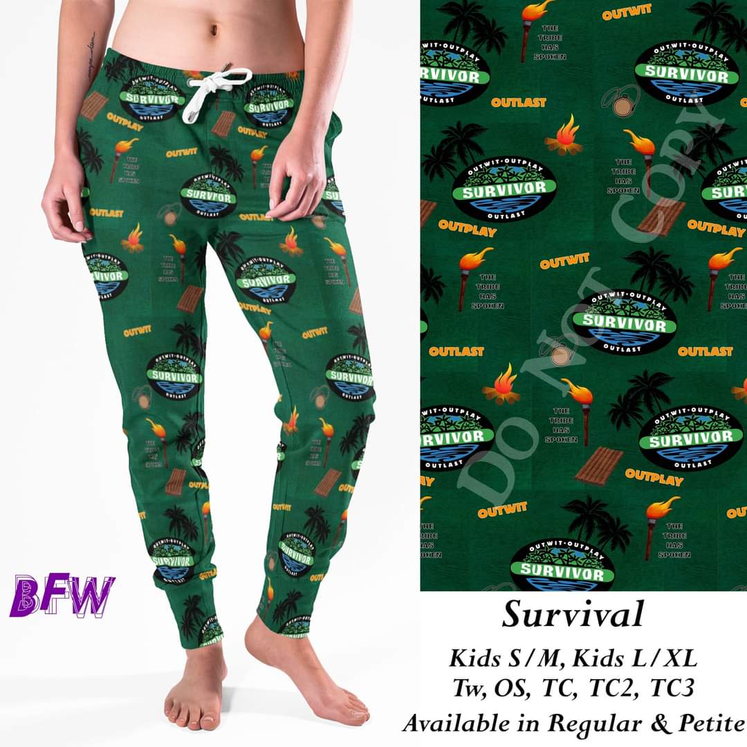 Survivor Leggings, and unisex loungers with pockets