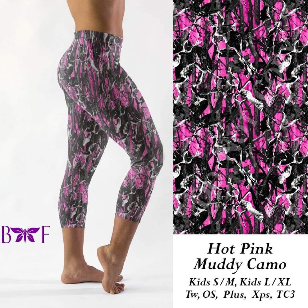 Hot Pink Muddy Camo Loungers