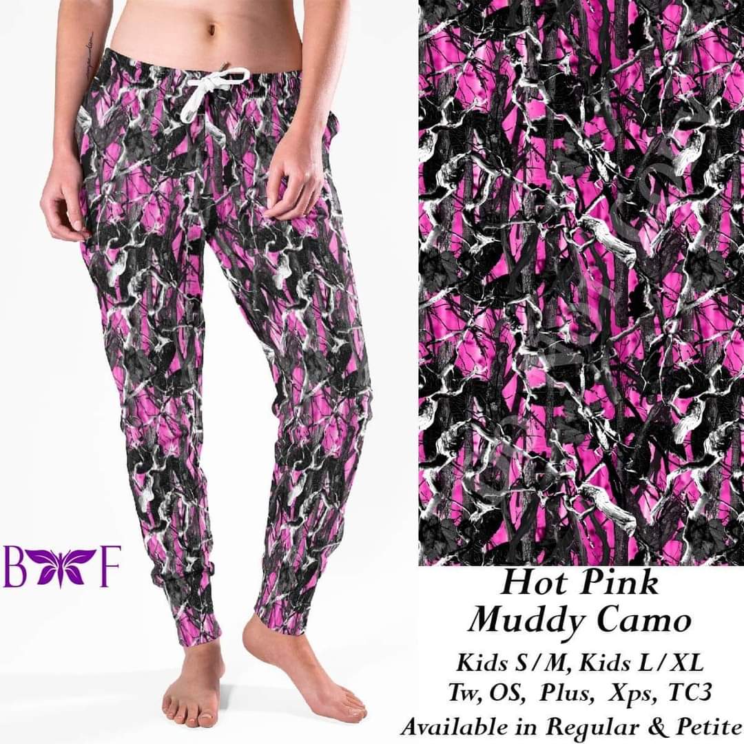 Hot Pink Muddy Camo Loungers