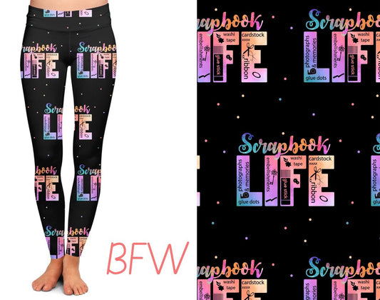 Scrapbook Life leggings with pockets