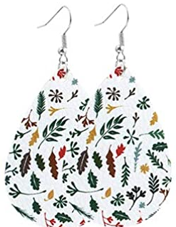 Fall Earrings - Leaves White - Keene's