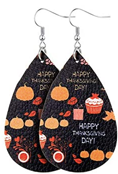 Thanksgiving Earrings - Happy Thanksgiving - Keene's