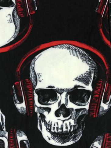 Skull with Headphones OS Legging - Keene's