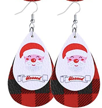 Blessed Santa Earring - Keene's