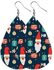 Santa Ornaments Christmas Earrings - Keene's