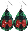 Red Bow Christmas Earrings - Keene's