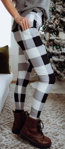 Custom Plaid With Pockets Legging PS - Keene's