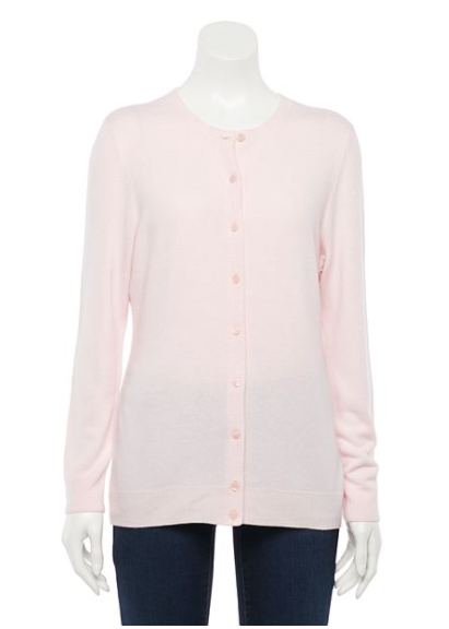 Light Pink Cardigan Sweater - Keene's