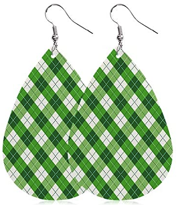 St. Patrick's Day White Green Plaid - Keene's