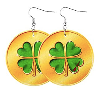 St. Patrick's Day Round Shamrock Gold - Keene's