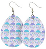 Easter Earrings - Purple and Blue Eggs - Keene's
