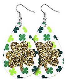 St. Patrick's Day Gold Shamrock Cutout - Keene's