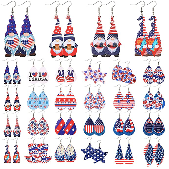 America Earrings (23 Different Designs) - Keene's