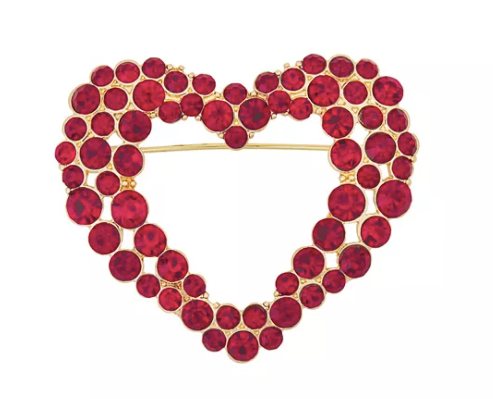 Red Heart Brooch - Keene's
