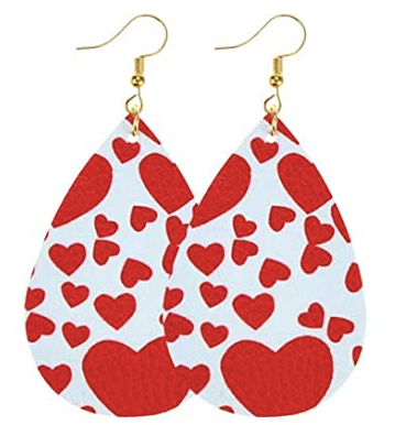 Big and Little Red Hearts Earring - Keene's