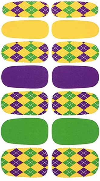 Mardi Gras Nail Wrap #4 - Keene's