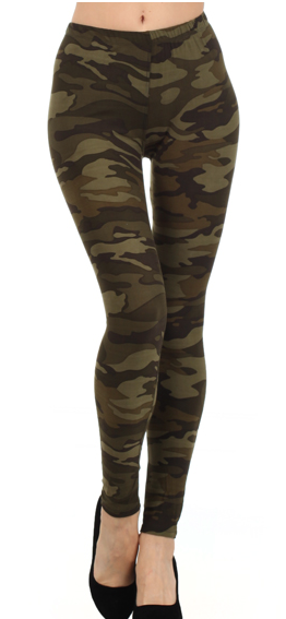 Camo Olive Leggings OS - PX143J-2