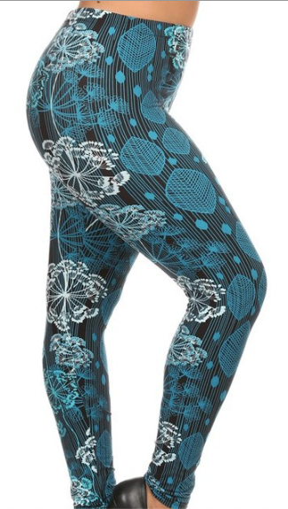 Queens Lace 3x-5x Leggings