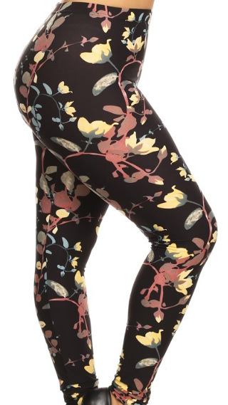 Yellow Floral Legging PS LDX-R575