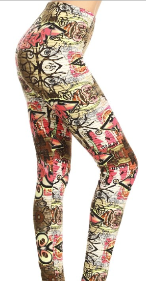 Graffiti Legging OS LDR-R890G