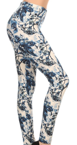 Blue Floral Legging PS LDX-R510