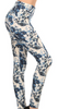 Blue Floral Legging OS LDR-R510