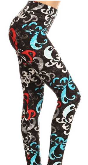Abstract Print Leggings PS - LDX-R617