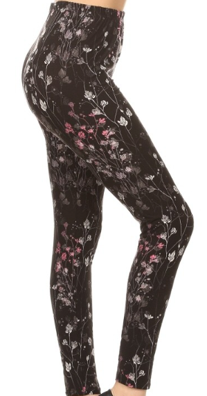 Floral Legging OS LDR-R968W