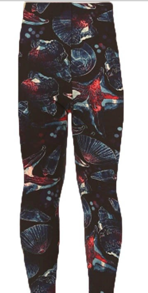 Shells and Starfish Kids Leggings - KL-R962