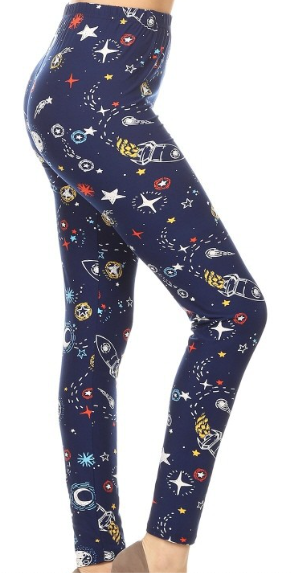 Outer Space Print Leggings PS - LDX-R972