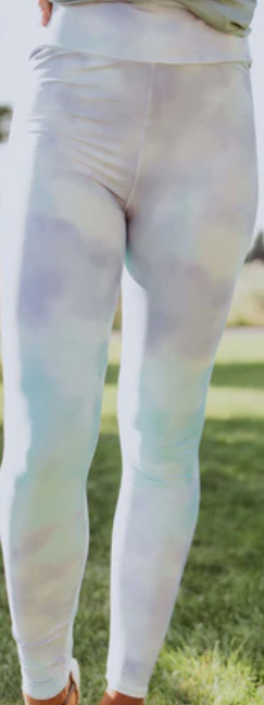 Tie Dye Yoga Band Leggings