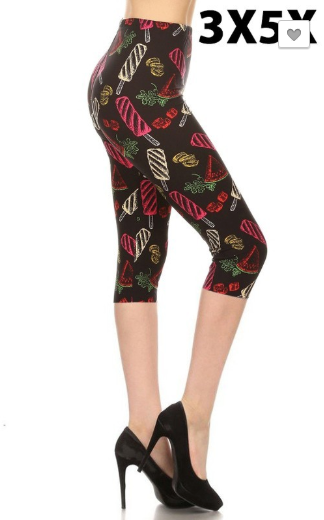 Popsicle 3x-5x Capri Legging - Keene's