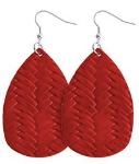 Red Teardrop Earring - Keene's