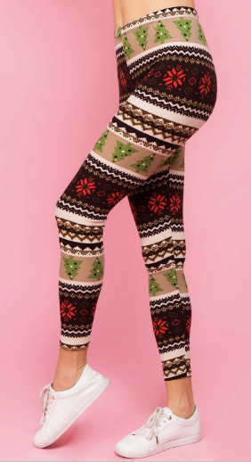 Earthy Holiday Print Legging OS - Keene's