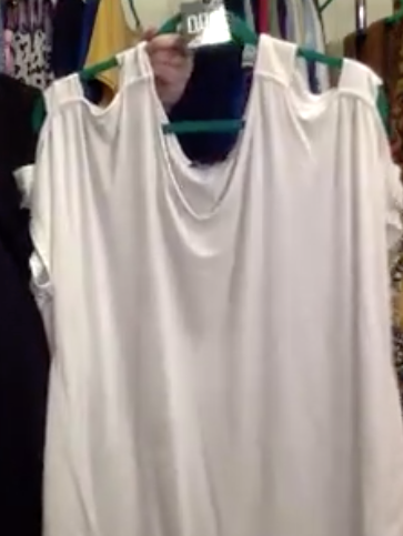 White Ladder Sleeve Top Size 18/20 - Keene's