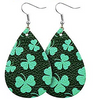 St. Patrick's Day Earrings - Light Green Shamrock - Keene's