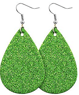 St. Patrick's Day Earrings - Green Shimmer - Keene's