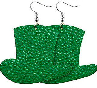 St. Patrick's Day Earrings - Solid Hat - Keene's