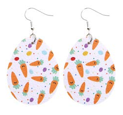 Easter Earrings - Carrots - Keene's
