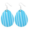 Easter Earrings - Blue Stripe - Keene's