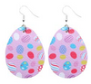 Easter Earrings - Pink With Colorful Eggs - Keene's