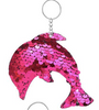 Sequin Keychain - Pink Dolphin - Keene's