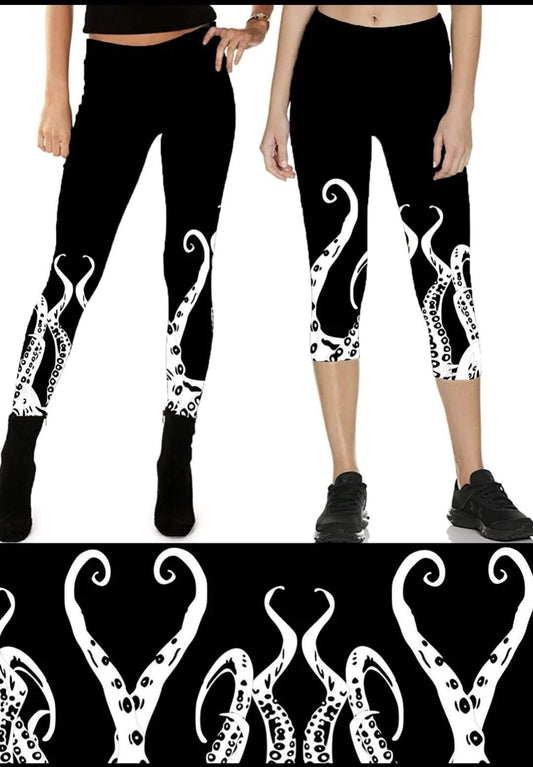 Octo! Leggings, Capris, Lounge Pants, and Jogger shorts with pockets